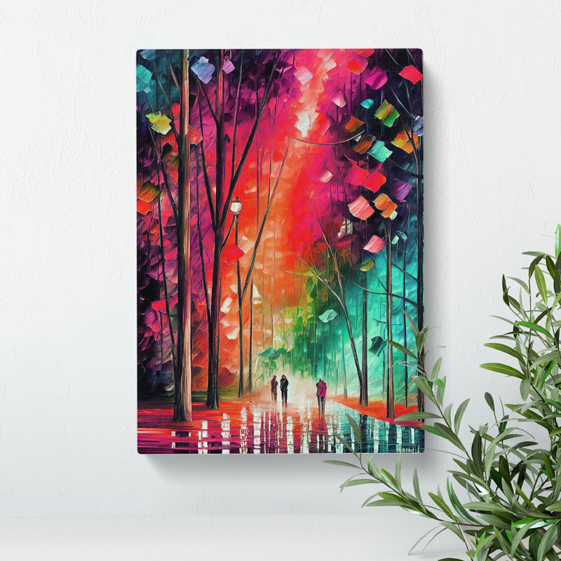 Forest Woodland In Colour No.2 - Wrapped Canvas, 50cm H x 35cm W x 3cm D