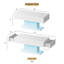 Modern LED Coffee Table High Gloss Living Room Table with 2 Storage Drawers-771666448-771666450