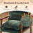 2Pcs Chenille Accent Chair Armchair With Pillow-1175849213