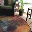 17 Stories Trona Abstract Green/Blue Indoor / Outdoor Area Rug ...