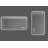 Wall mounted LED lighting mirror