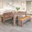 Table Bonker 3 en 1 brun
