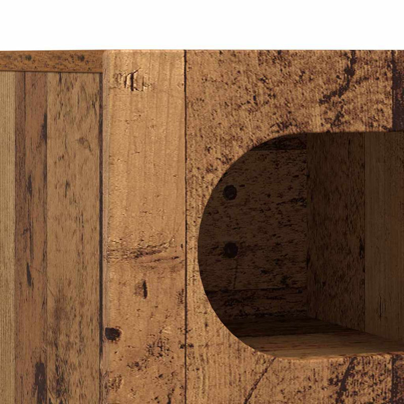 Unfinished TV Stand, Old Wood, 40cm H x 60cm L x 35cm W