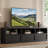 70" Mid Century Modern TV Stand for 80" TVs - Storage Drawer & Open Shelves Media Console Cabinet-1809451692