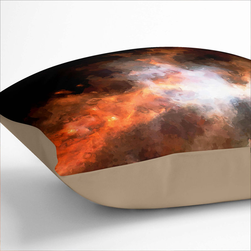 Square Throw Cushion, Stone, 55cm H x 55cm W x 20cm D