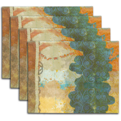 Napperon abstrait en polyester