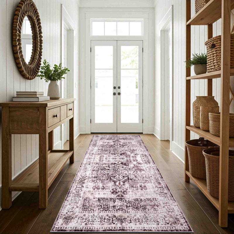 Delara Brown/Neutral Machine Washable Area Rug – Non-Slip, Stain Resistant, GRS Certified, for Bedroom, Living & Dining