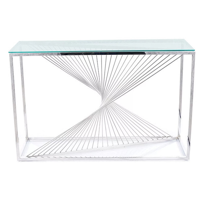 Cherita 120cm Glass Top Console Table