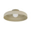 1-Light Dome LED Semi Flush Mount 