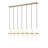 Bryelle 7 - Light Steel Dimmable Kitchen Island Linear Chandelier-1176706906
