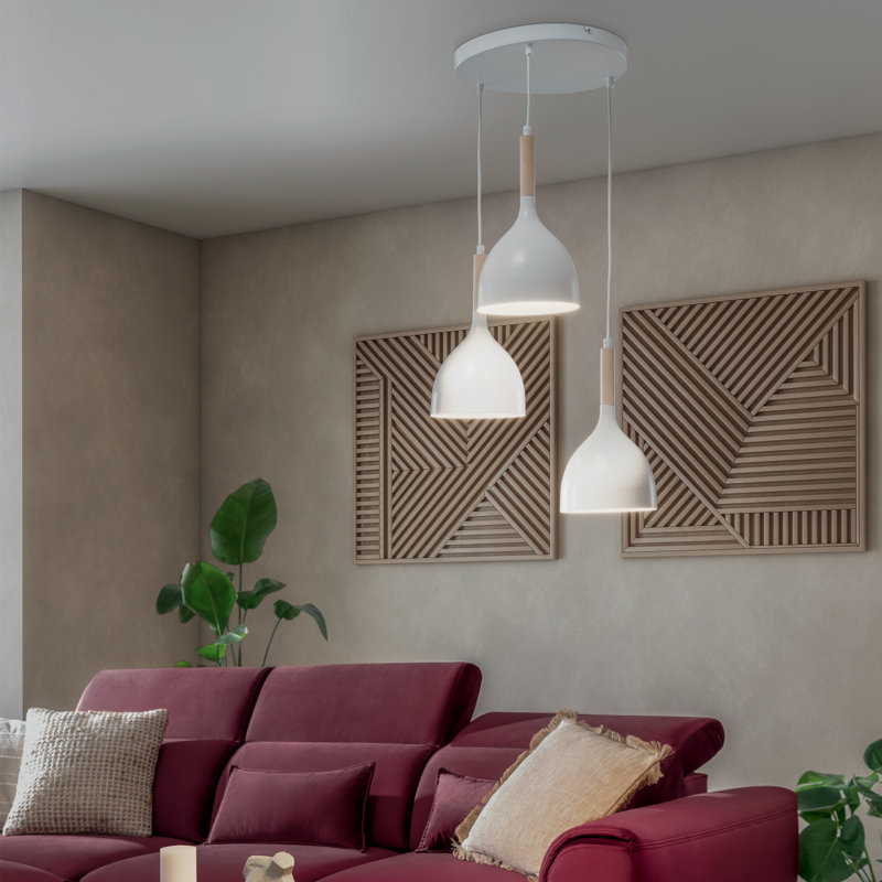 Devana - Light Steel Pendant, 42cm H x 42cm W , 3