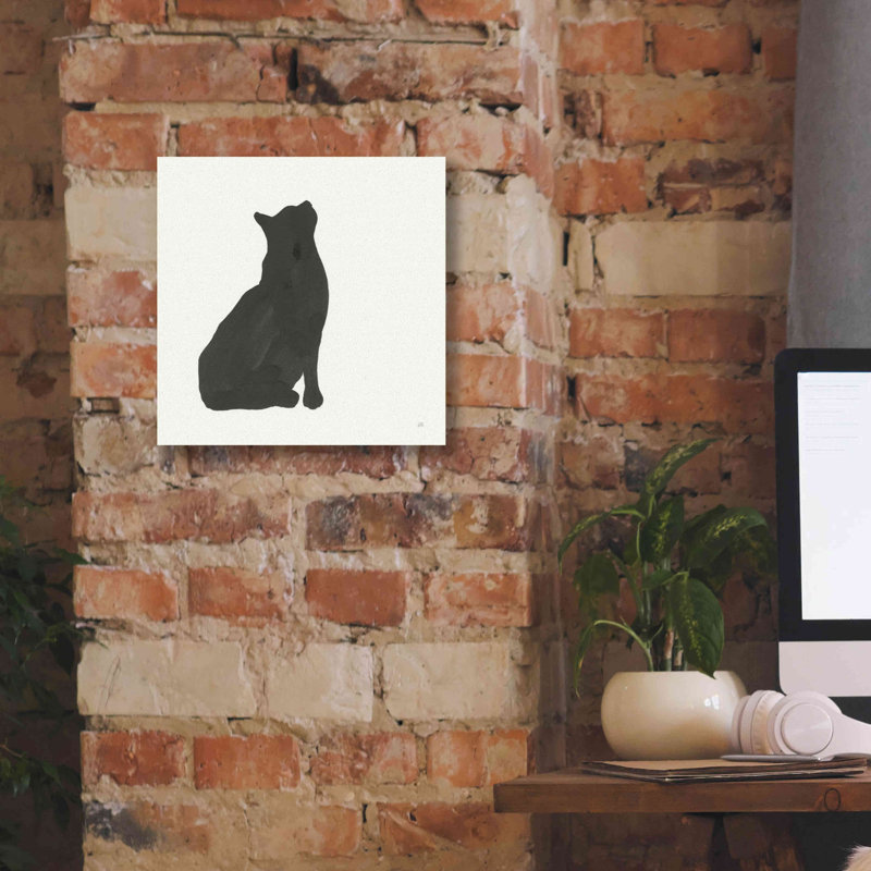 «Black Cat III» par Chris Paschke, H 12 po x l 12 po x P 0,75 po