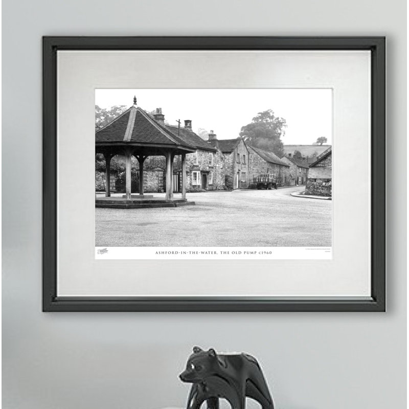 Ashford In The Water, The Old Pump C1960 - Single Picture Frame Print, 60cm H x 80cm W x 2.3cm D