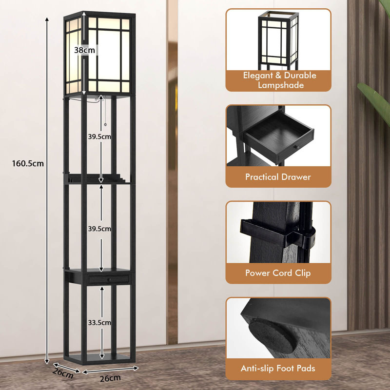 160.5cm Matte Traditional Floor Lamp
