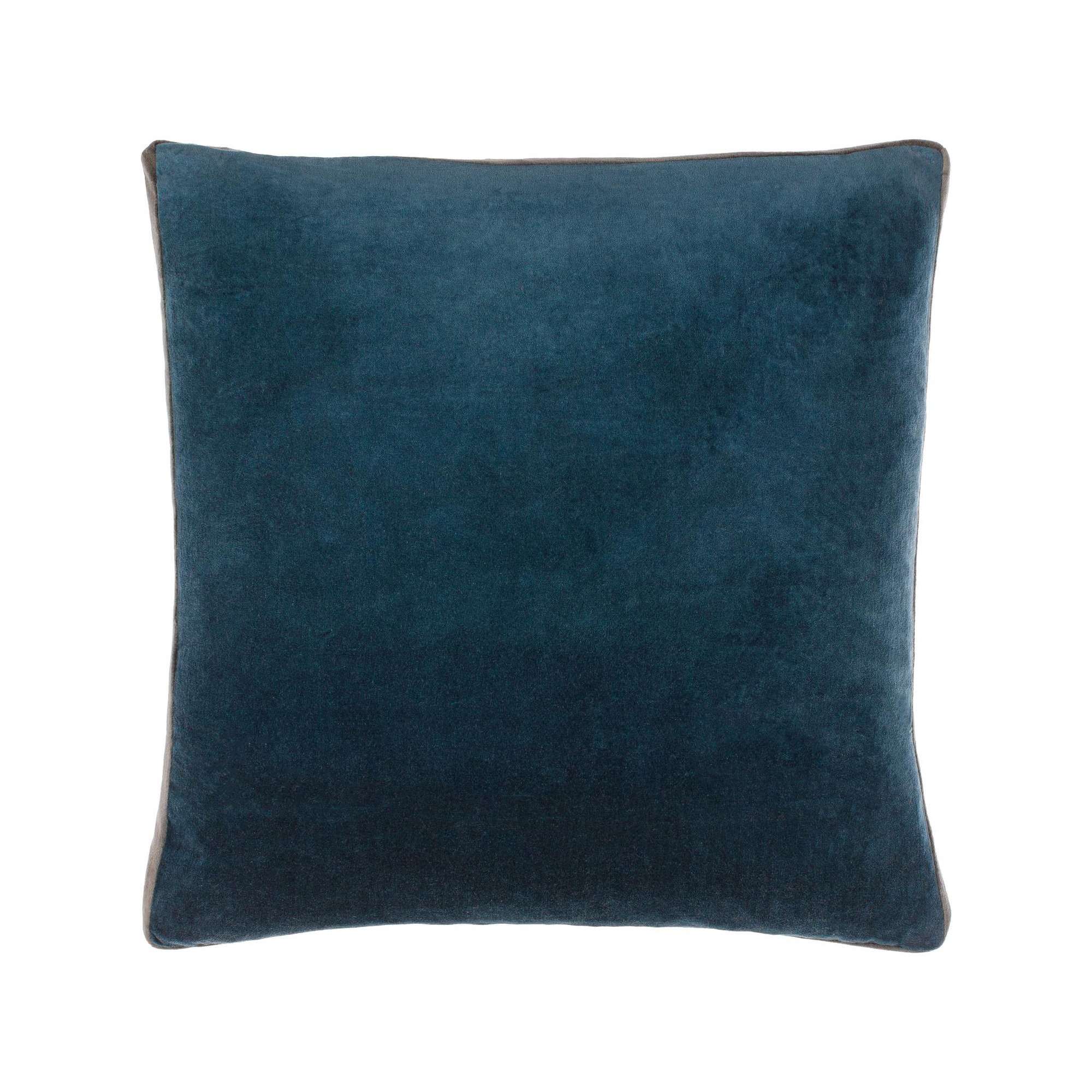  Nicholas Cotton Throw Pillow, Blue/Gray, Down, 20" x 20"