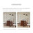 White&Walnut Round Sintered Stone Dining table-375124524