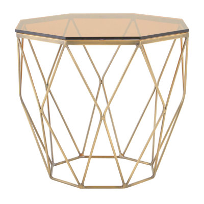 Glass Top End Table