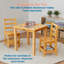 Fauteuil à 3 échelons avec rangement ECR4Kids, siège pour enfants de 14 po de hauteur, meubles pour enfants, miel, paquet de 2-101938243