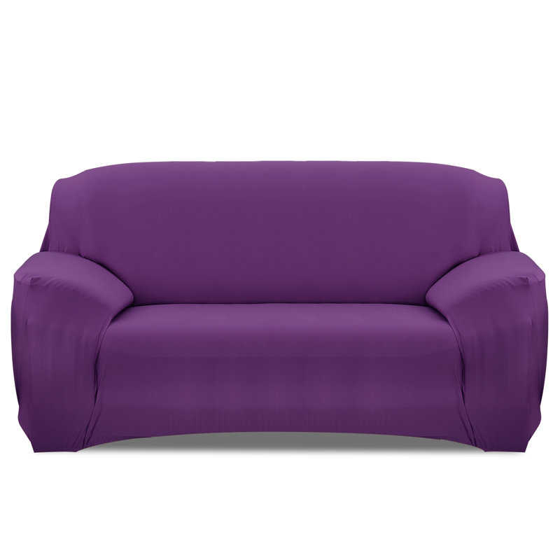 Housse de canapé Housse de canapé extensible imprimée Housse de protection pour canapé en polyester, Mauve