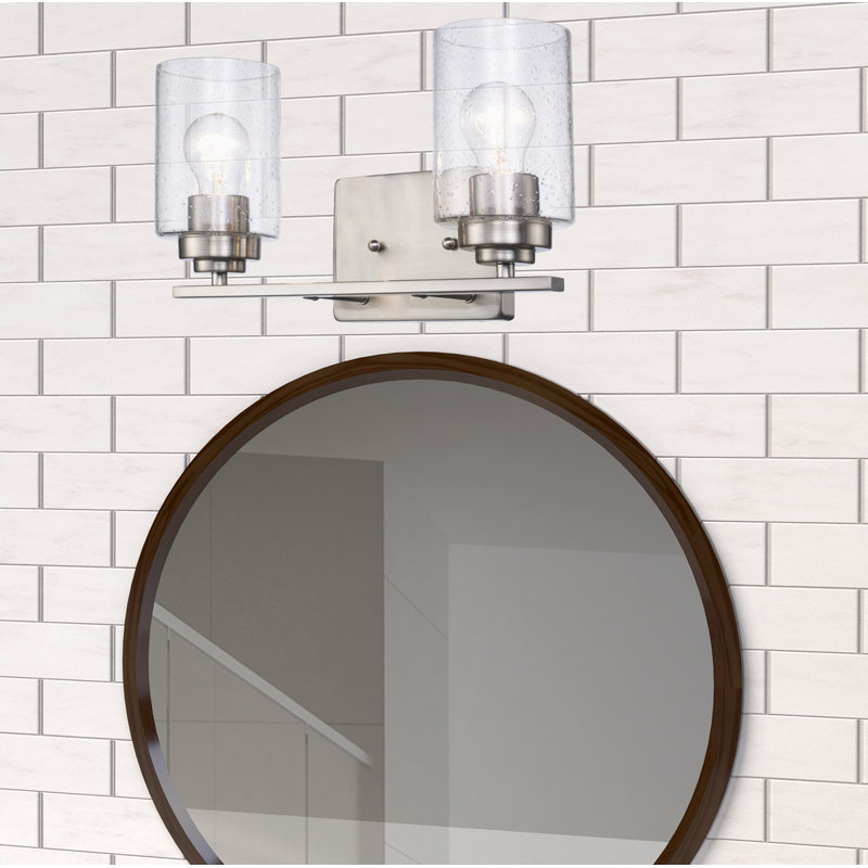 Albena 2 - Light Dimmable Vanity Light, Brushed Nickel