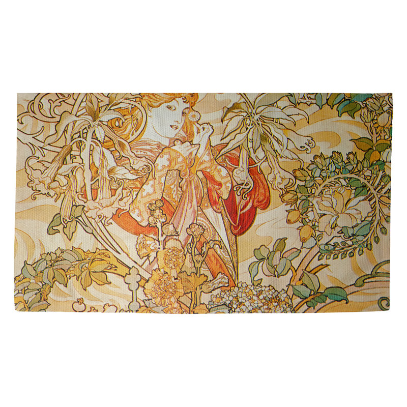 Magdaleno Floral Indoor Rug, Rectangle 3'3'' x 5'3''