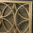 Iron Fireplace Protector, Overlapping Circle Pattern, Single, Gold Stylish Screen, Geometric Overlap, Single Panel, Golden Hue