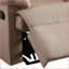 Fauteuils inclinables, fauteuil inclinable moderne en tissu tissé beige | Dégagement du mur de 3 pouces | Poignée de verrouillage externe