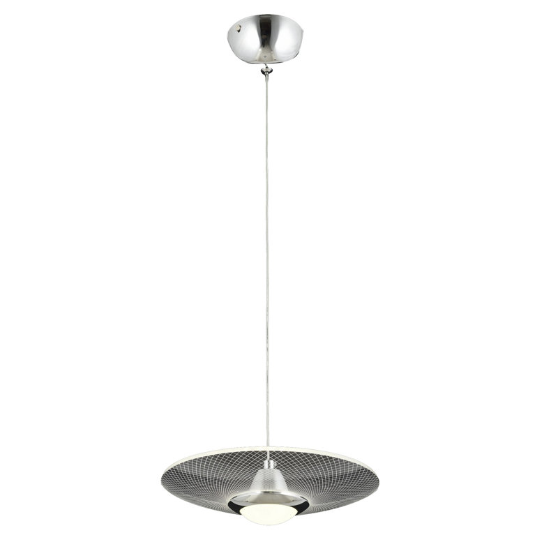 1 - Light Chrome LED Unique/Statement Pendant