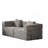 72.4 Inch Convertible Sofa Bed, Corduroy Fabric Sofa With Two Side Storage Pockets And Two Cushions, Comfortable Folding Sofa Bed For Living Room, Bedroom And Study, Carpeted Sofa.-703135927