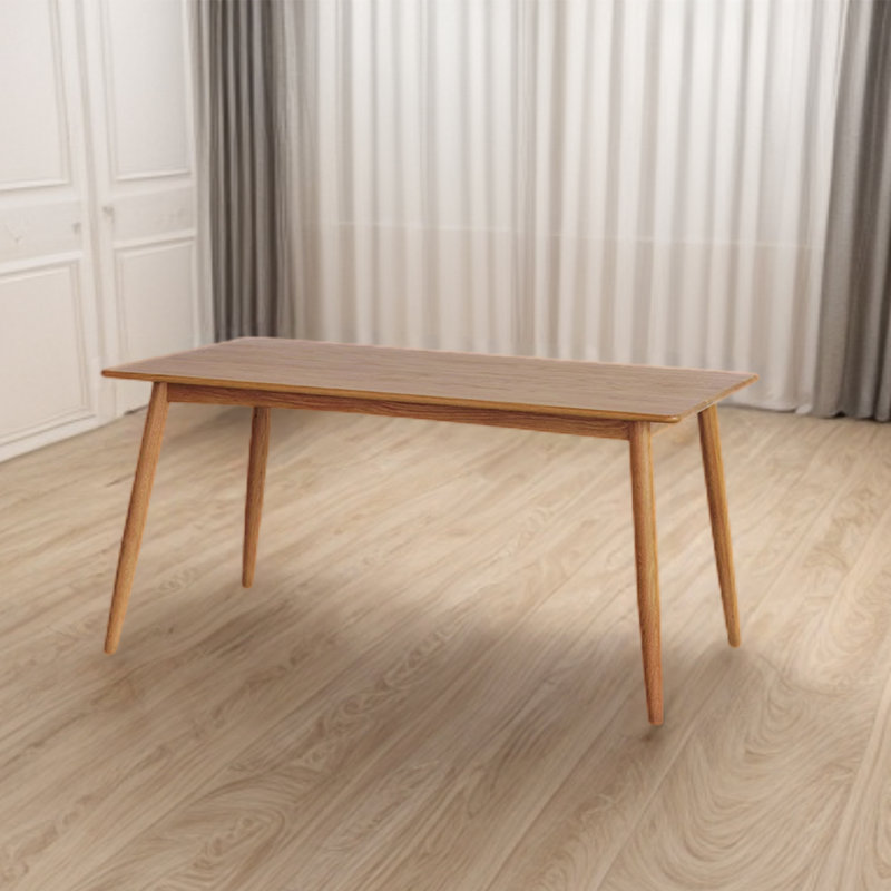 Khiyan Cherry Solid Wood Dining Table, 31.5" W x 62.99" L