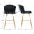 Cavill Upholstered Counter Stool with Metal Frame-1837340441
