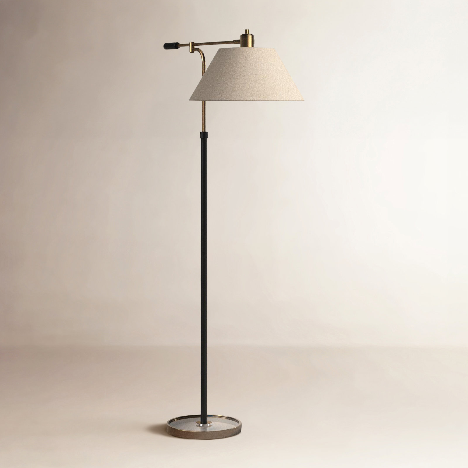 61'' Dimmable Swing Arm Floor Lamp