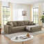 Right L-Shape Modular Sectional Sofa, Comfy Corduroy Couch with Space-Efficient Design, Unfolds into a Bed, Ideal for Modern Living and Guest Accommodation.-815953417
