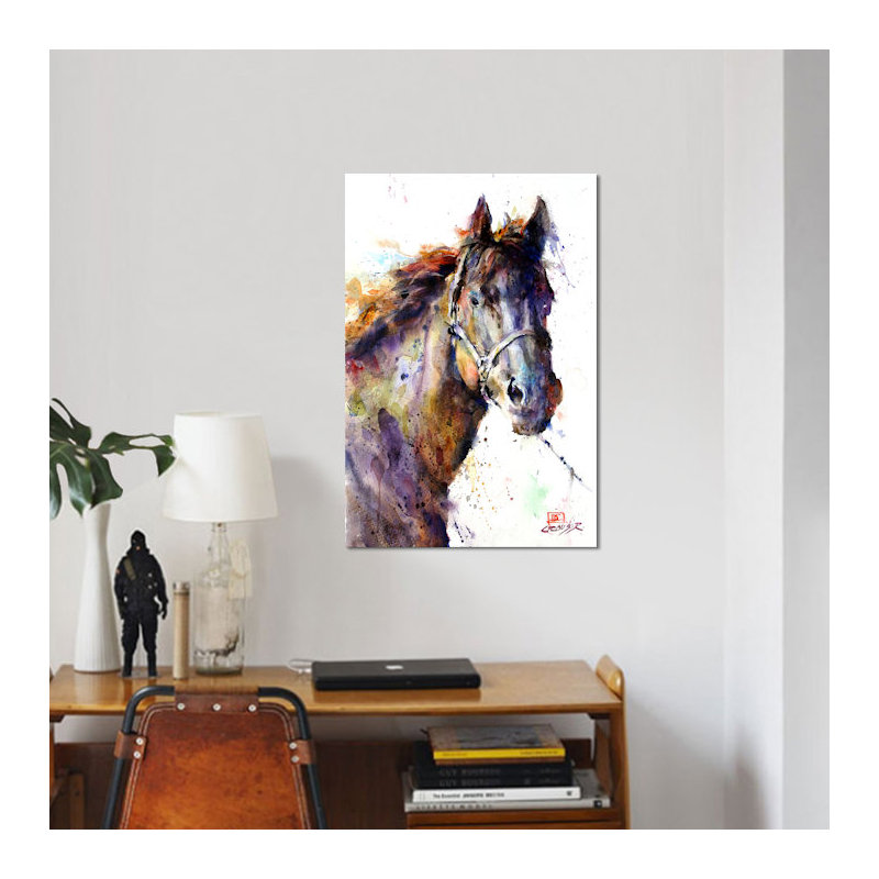 Horse III by Dean Crouser - Painting on Canvas, 66.04 cm H x 45.72 cm W x 1.91 cm D, No Frame