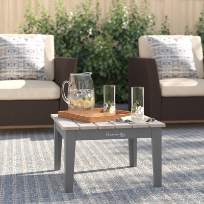 Lillie Square Eucalyptus Solid Wood Outdoor Coffee Table - 50 cm W 50 cm D