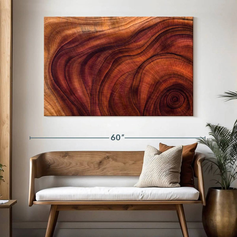 Motif de grain de bois Avery, H 34 po x l 51 po