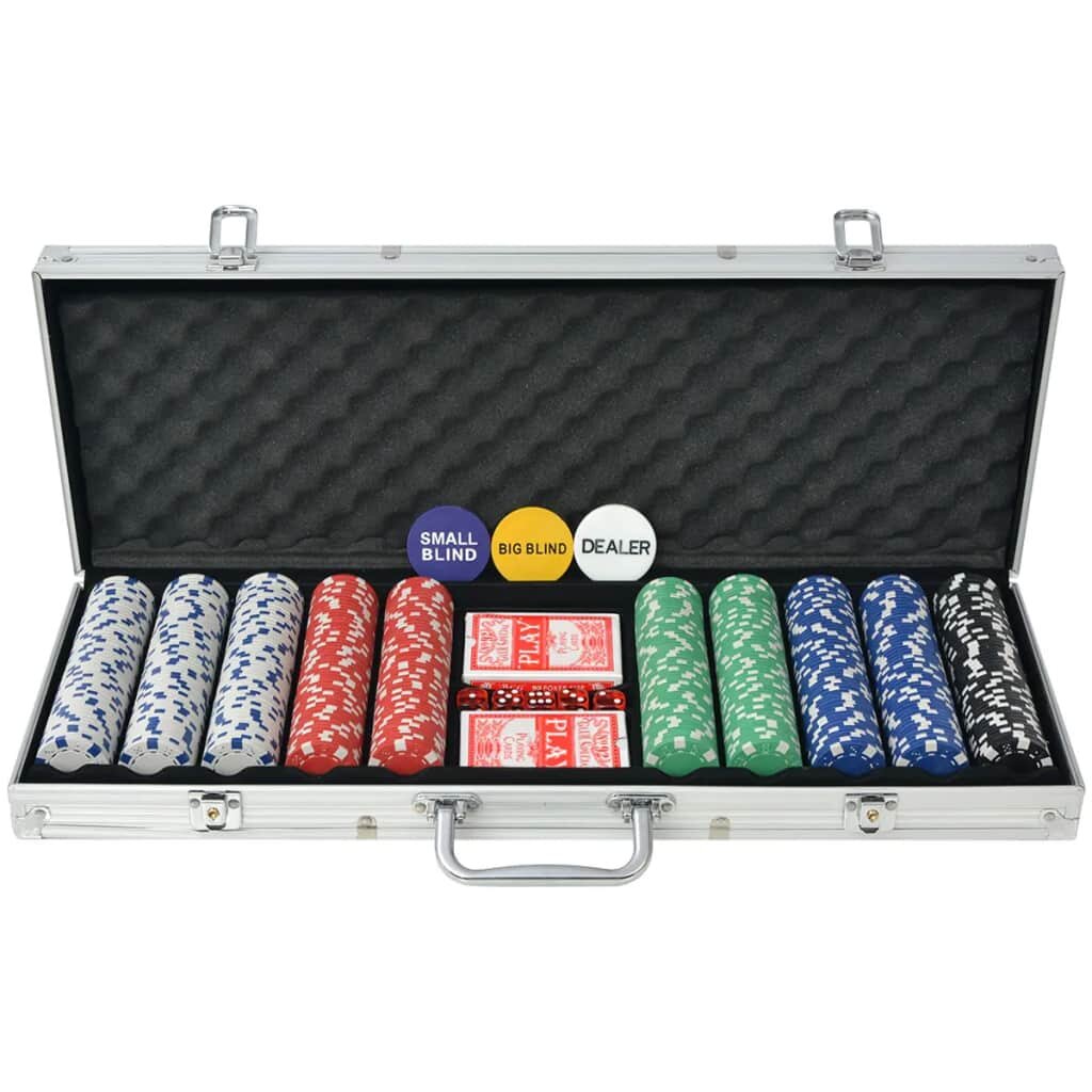 Poker-Set mit 500 Chips