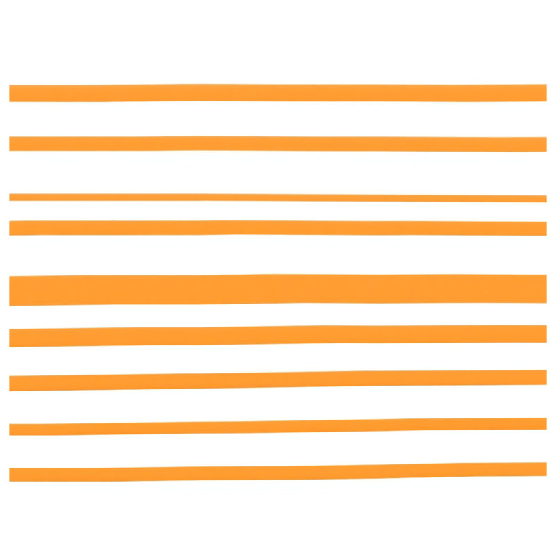 Orange Horizontal Stripes Blankets, 50in W x 60in H