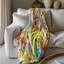 Cheerful Rainbow Doodles - Jeté Sherpa de qualité supérieure 1 pièce-977948001