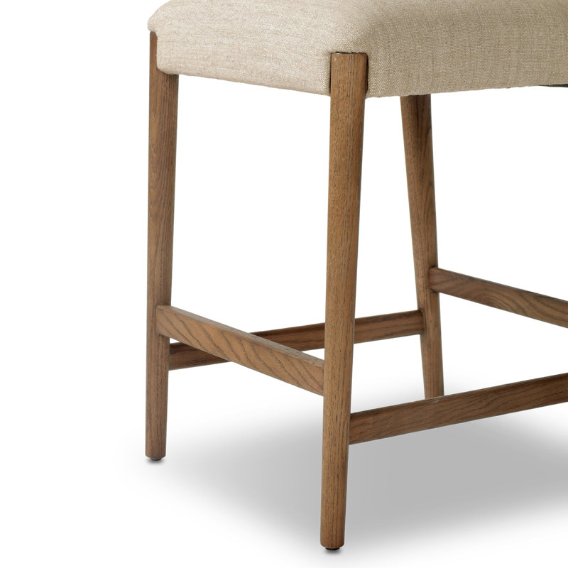 Tabouret Rothala, Tabouret de comptoir (hauteur de siège de 27 po), Beige, Brun