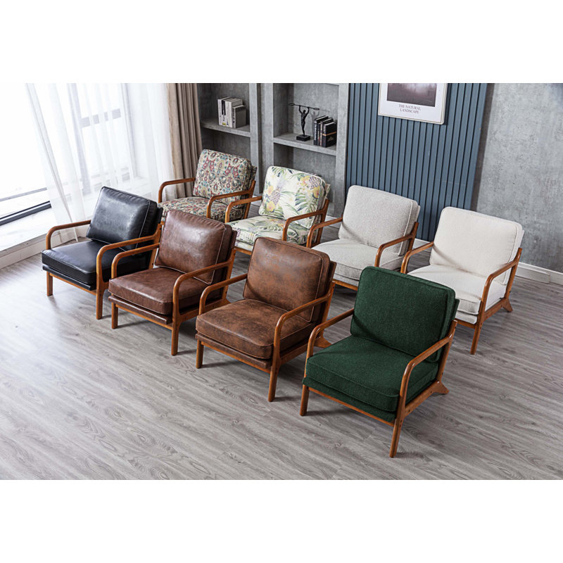 Chaise d'appoint l 25,59 po Arras, Tissu café
