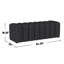 Banc rembourré en tissu capitonné, gris anthracite-1095864671