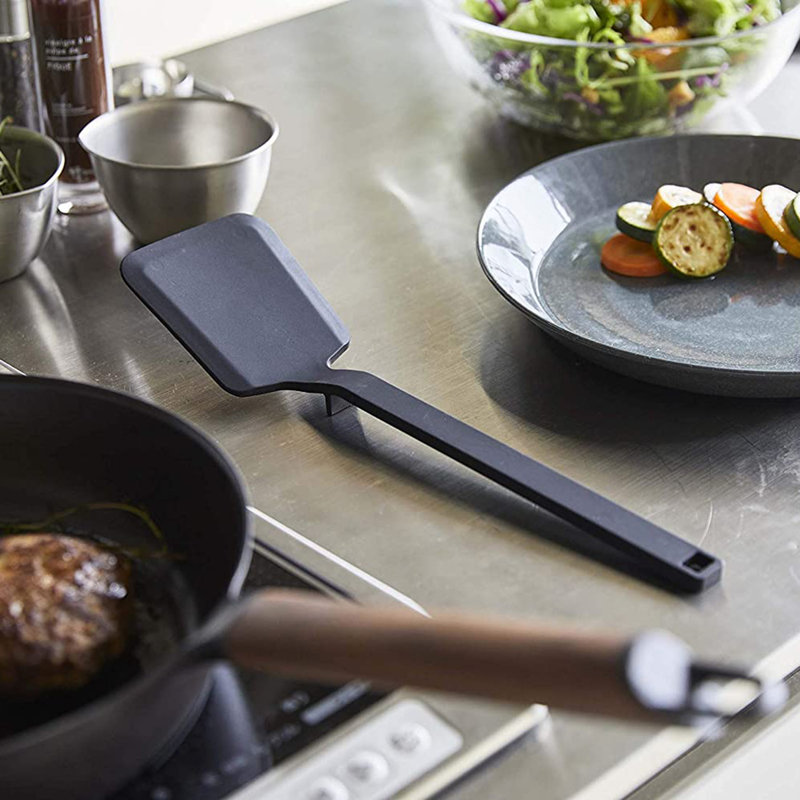 Spatule en silicone Yamazaki Home, spatule, silicone, lavable au lave-vaisselle, conception flottante