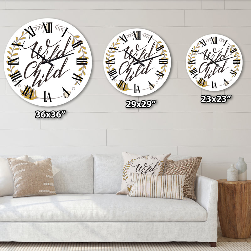 Wild Child - Traditional wall clock, Oversized