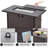 Rectangle Iron Propane Smokeless Outdoor Fireplace