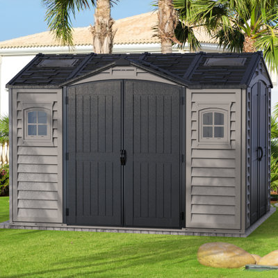 Apex Pro 10 ft. 5 in. W x 8 ft. D Plastic Storage Shed