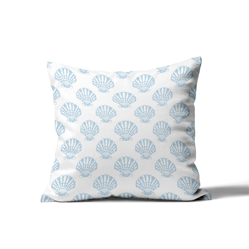 Coussin Barnon, H 18 po x l 18 po, Bleu