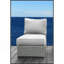 Chaise de patio avec coussins entièrement assemblée