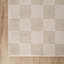Tapis crème à carreaux lavable à la machine Abani Rugs Lars-437051639