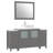  60" Single Bathroom Vanity Set with Mirror-27042754